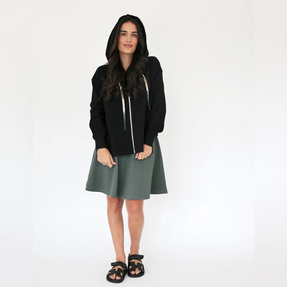 NWT - Olive & Tuesday Zip Up Hoodie, Black. New never worn in original packaging
